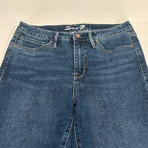 Seven7 Womens Medium Wash Skinny Blue Jeans Denim Size 10